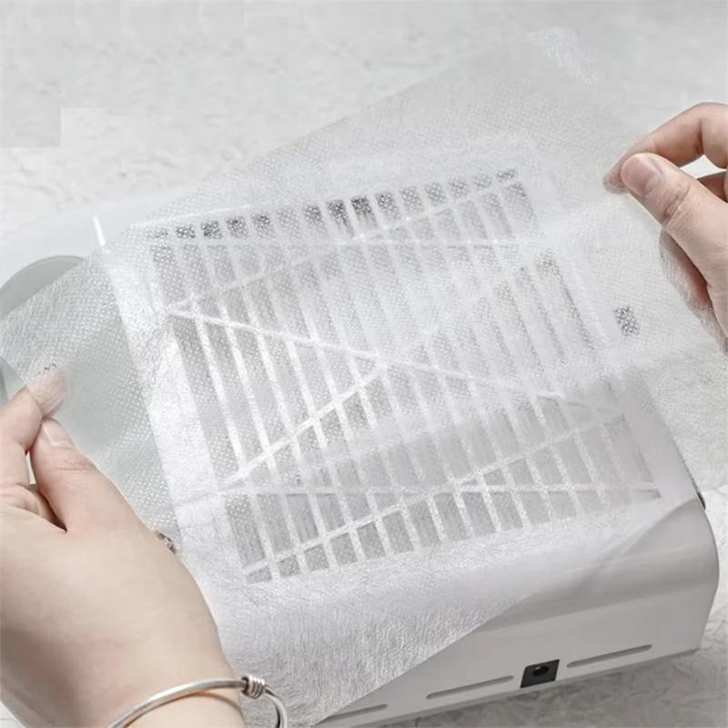 190-195Pcs/Bag Tattoo Vacuum Cleaner Disposable White Eyelash Nail Natural Fibers/Polyester Fibers Embroidery Tablecloth
