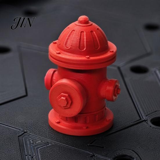 Novelty Desk Gadget 3D Printed Mini Fire-Hydrant Fidget Toy, Clickable Crisp Sound Stress Relief Toy Compact Anxiety Decoration for Office Home, Funny