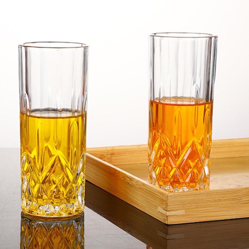 230ml/250ml/315ml Carved Wine Glass Party Checkered Diamond Glass Cup Nordic Style Whiskey Glass Classical Cup Foreign Wine Cup