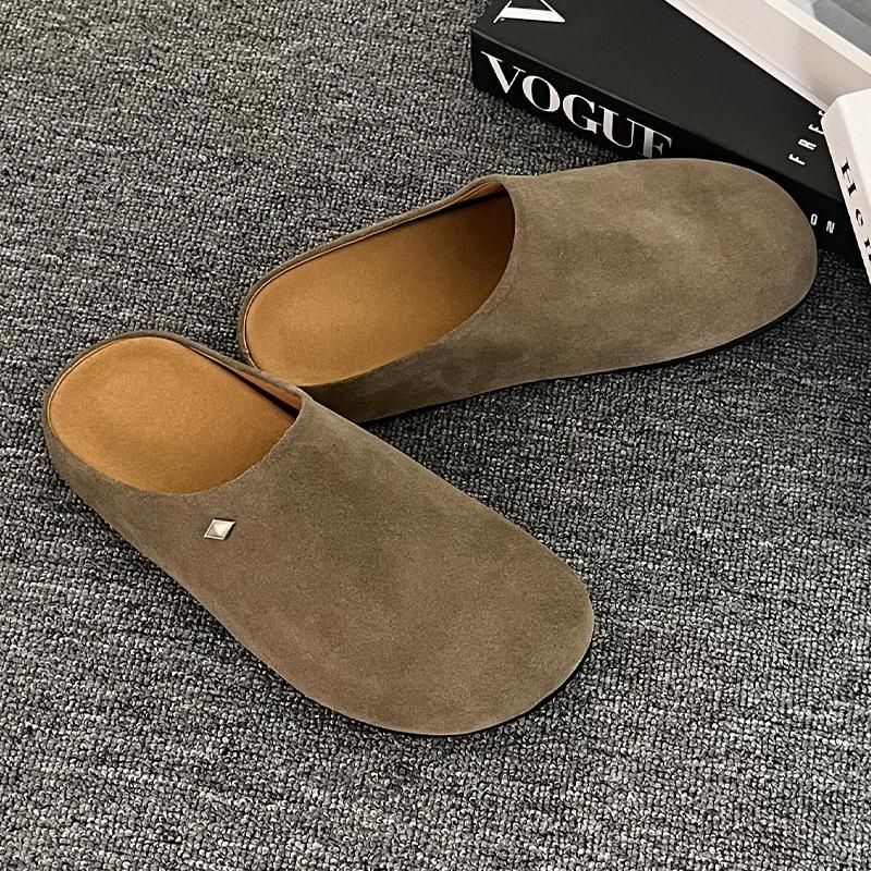 Thick-soled New Spring and Summer One-pedal Bag Head Half Slippers, Ugly and Cute Sandals Fashion Boken Shoes 19987-J