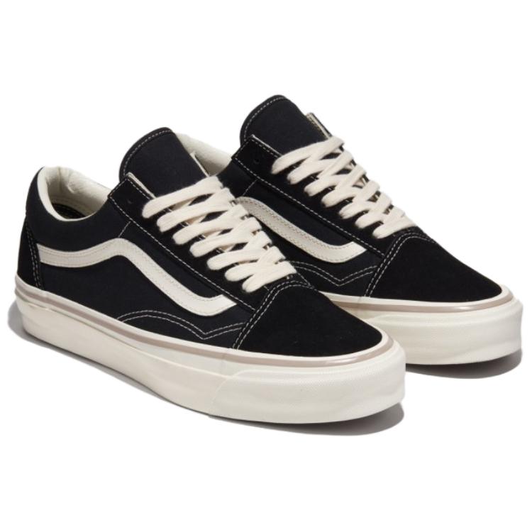 Vans Old Skool Series Comfortable Versatile Low-Top Canvas Shoes Unisex Sneakers Black VN000CT91KP1