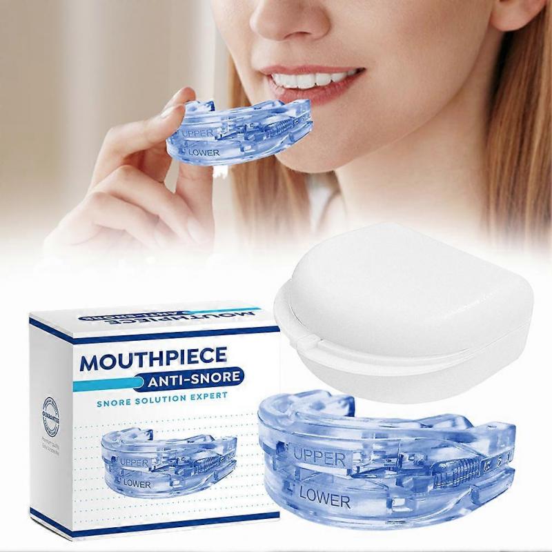 Sleep Apnea Mouth Guard Reusable Comfortable Stop Snorings Solution for Improve Sleeping Quality