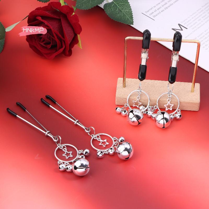 1 Pair Bell Breast Clip Nipple Clips SM Female Nipple Massage Clamps Clitoris Stimulation Adult Sex Toy For Women Training Tool