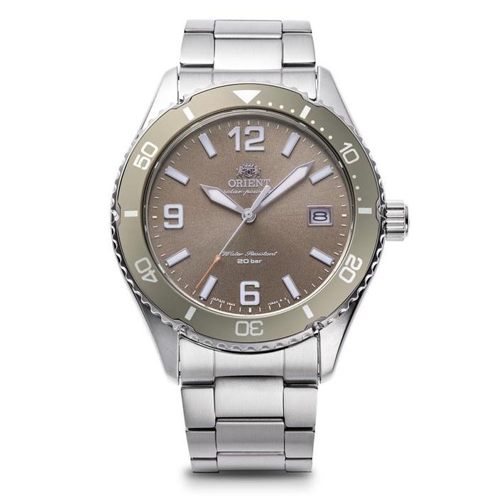 Orient Watch Mako SOLAR Powered RN-WJ0004Y Men s Cocoa Brown