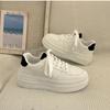 Thick Soled Sponge Cake Shoes Autumn Sports White Shoes