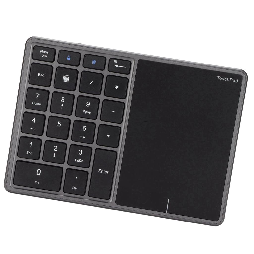 Wireless Numeric Keypad 2.4G 22 Keys Lightweight Portable Type C ABS Number Pad for Study Work