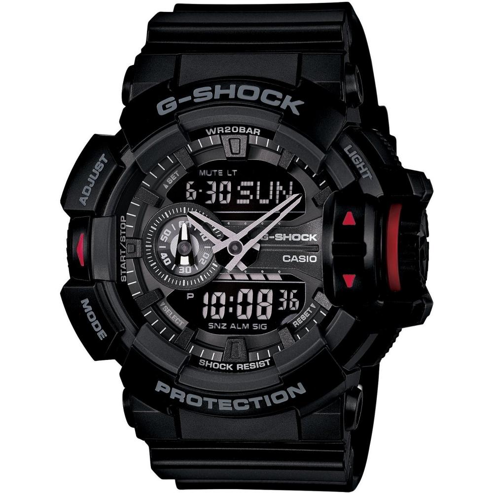 

Casio CASIO G Shock поворотный переключатель мужские наручные часы GA 400 1B []