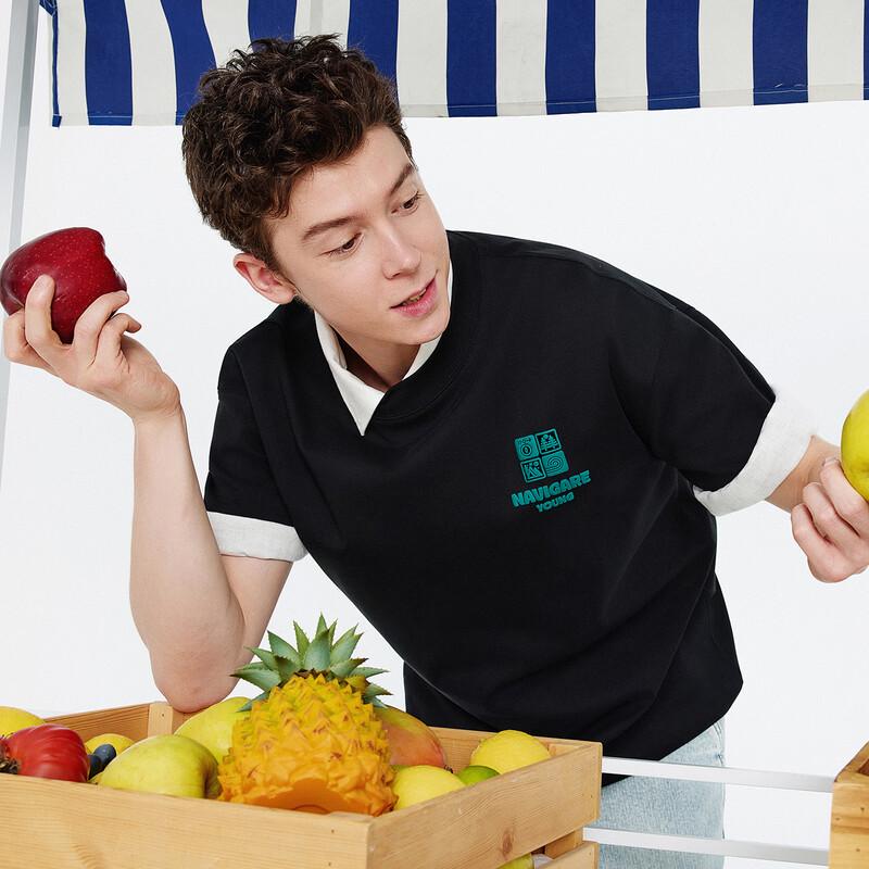 Navigare Men s Antibacterial Loose Fit Short Sleeve T-shirt L