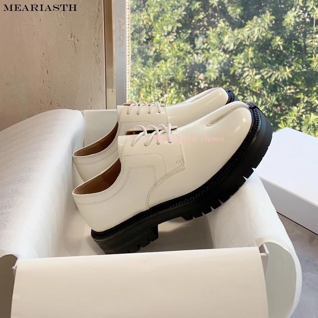 Split Toe Hufschuh für Herren dicke Sohle Loafer Schuhe Tabi Schuhe Lackleder Koreanische Version Trend Casual Lederschuhe
