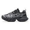 Anta Fabric Synthetic Leather Fuyou Comfortable Fashion Wear-Resistant Lightweight Breathable Low-Top Dad Shoes Women sneaker Black Silver 122538898-1