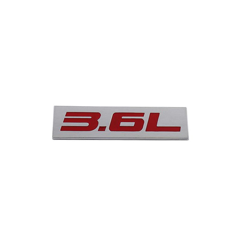 Premium 3.6L 3.6 L for Universal car Engine Hood Fender trunk Tail Rear Bonnet Nameplate Decal Emblem Badge Sticker