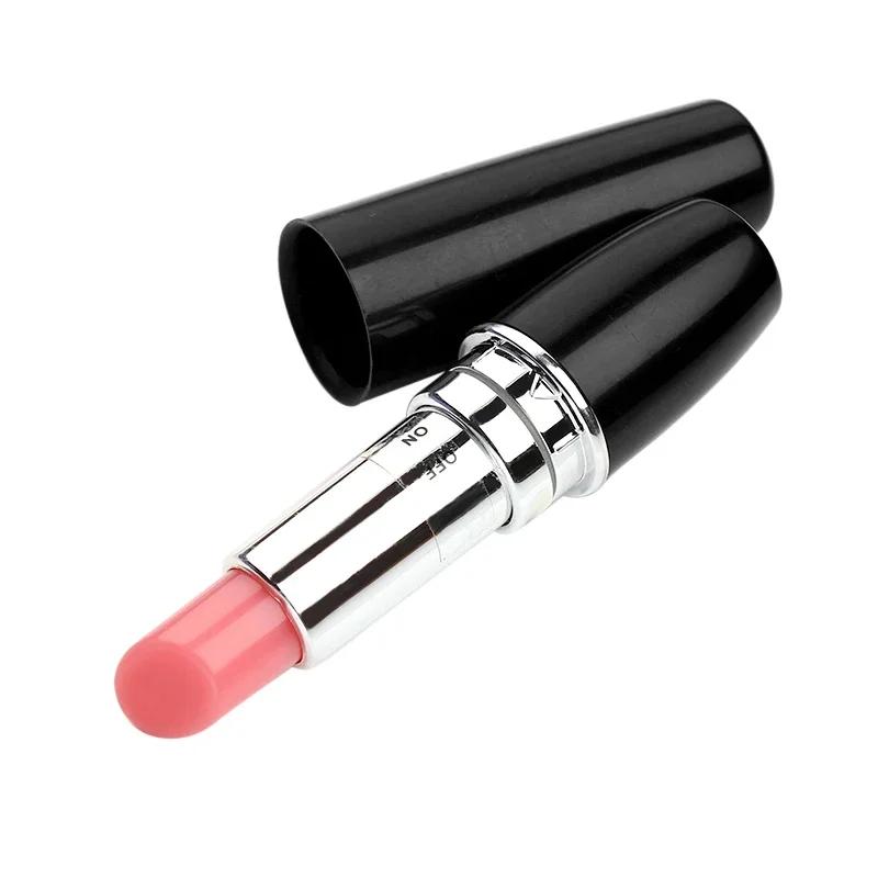 Mute Vibrator Clitoris Stimulator Compact Mini Waterproof Lipstick Vibrator G-Spot Stimulating Sex Toys for Woman Masturbator