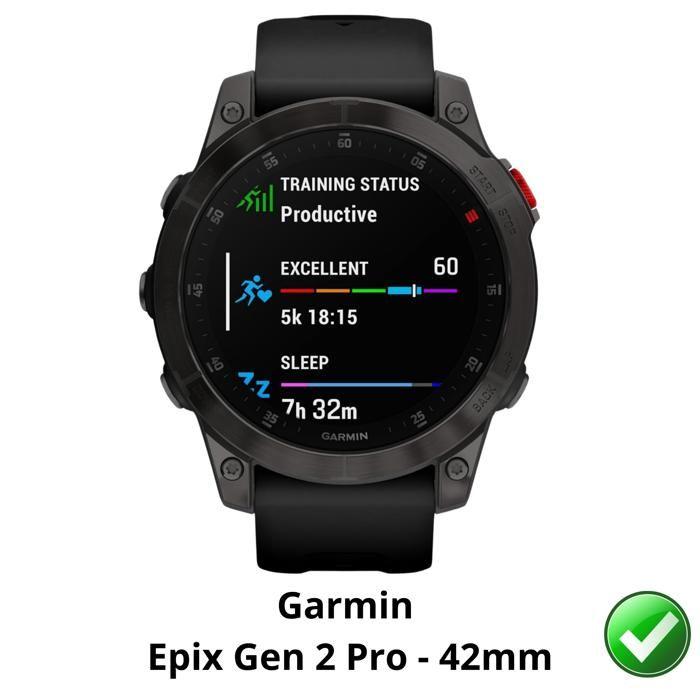 Screen Protector for Garmin Epix Gen 2 Pro - 42mm [6 Pack] Ultra Thin Durable Protective Plastic Film Phonillico