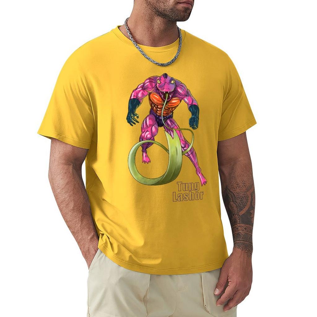 Tung Lashor T-Shirt Kawaii Clothes Shirts Graphic Tees Street Wear Oversized Graphic Tee Plain White T Shirts Men