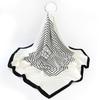 Korean Version of The New Trend Striped 90cm Satin Silk Scarf Satin Fashion Letter Sunscreen Shawl Versatile Square Scarf
