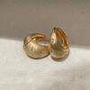Wire-cut Star Zircon Earrings - Vintage-style Earclips Accessory
