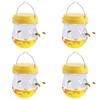 1-10pcs Insect Hornet Hanging Trap Reusable Non-toxic Pest Control Cather Yellow Fruitfly Trap For Home Farm Garden Supplies