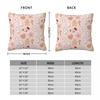 Christmas Gingerbread Pattern Pastel Pink Red Pillowcase Double-sided Printing Cushion Cover Gift Throw Pillow Case Cover Home