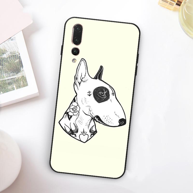 English Bull Terrier Dog For Huawei Nova 11 10 9 SE Y70 Y60 Y90 Y61 Y91 Y73 Y72 12i 11i 8i P30 P40 Lite P60 Pro Case