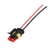 Dust Proof 2Pin 12V Waterproof Electrical Wire Connector Kit 10pcs AmpTyco