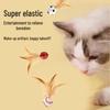 Interactive Elastic Feather Ball: Stress-Relief Cat Toy