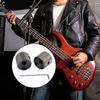 2Pcs Electric Guitar Bass Dome Knobs with Hole Metal Guitar Tone Volumes Knob Potentiometer Hat Caps Guitar Parts