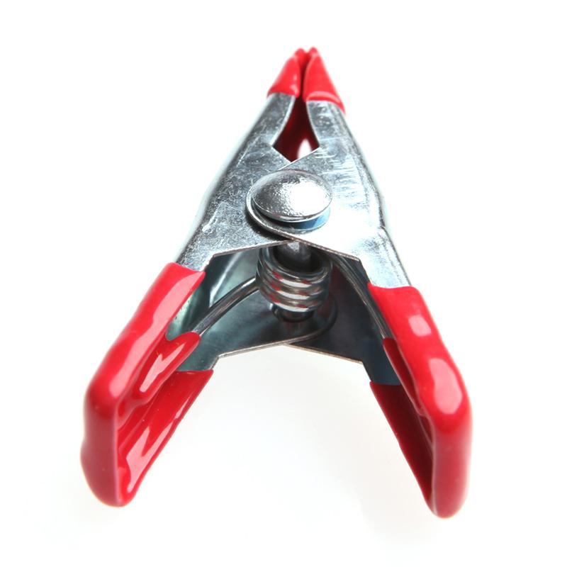 10PCS Metal Spring Clamps 2 Clip Soft Plastic Tips Grip Photos Craft Clips Tools