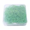 100PCS Key Shaped Paper Clips Cute Portable Bookmark Clamps for School   Document Note Organization Green