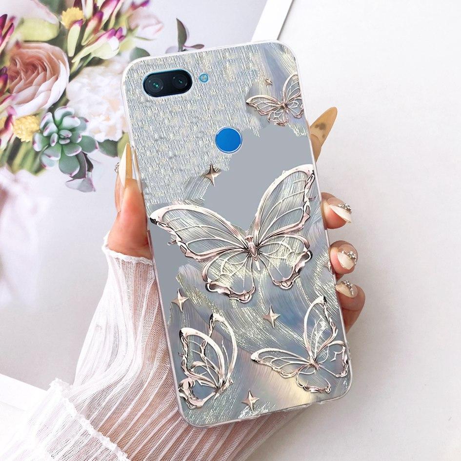Für Xiaomi Mi 8 Lite Hülle Beliebte Blume Weiche Klare Silikon Schutzhülle Für Xiaomi Mi 8 SE Funda Mi8 Pro Mi8Lite TPU Hülle