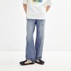 Peacebird Men's Summer Distressed Loose Straight-Leg Jeans