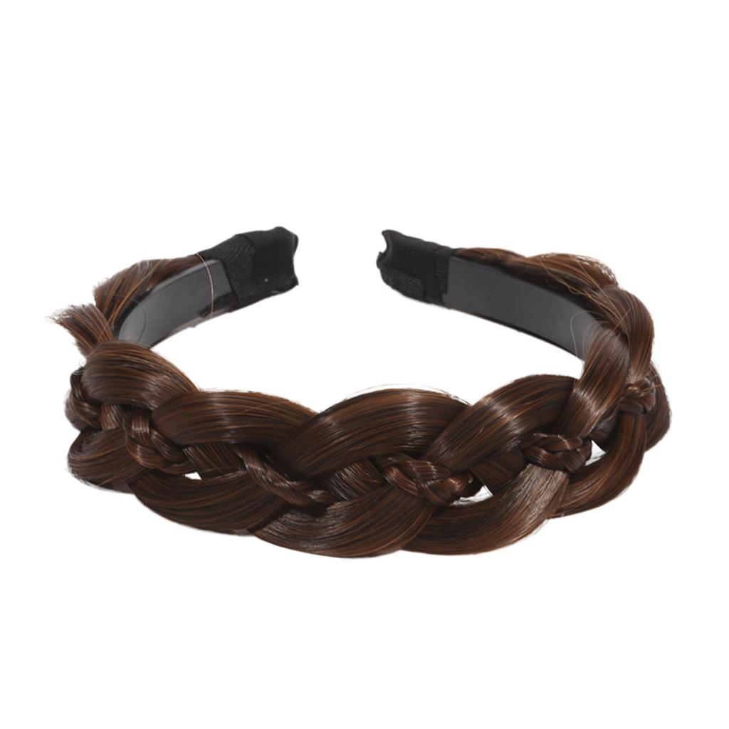 1pc Wig Twist Headbands for Women Wide Fishbone Braids Hairbands Handmade Retro Head Hoop Styling Headwear Accessories