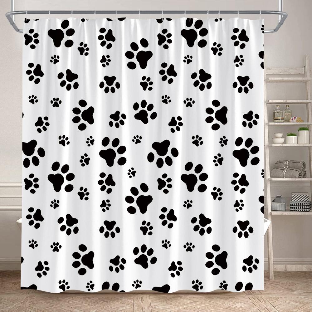 Funny Cartoon Bathing Cats Shower Curtains Cute Animals Pet Cat Kids Bath Curtain Polyester Children Bathroom Decor With Hooks