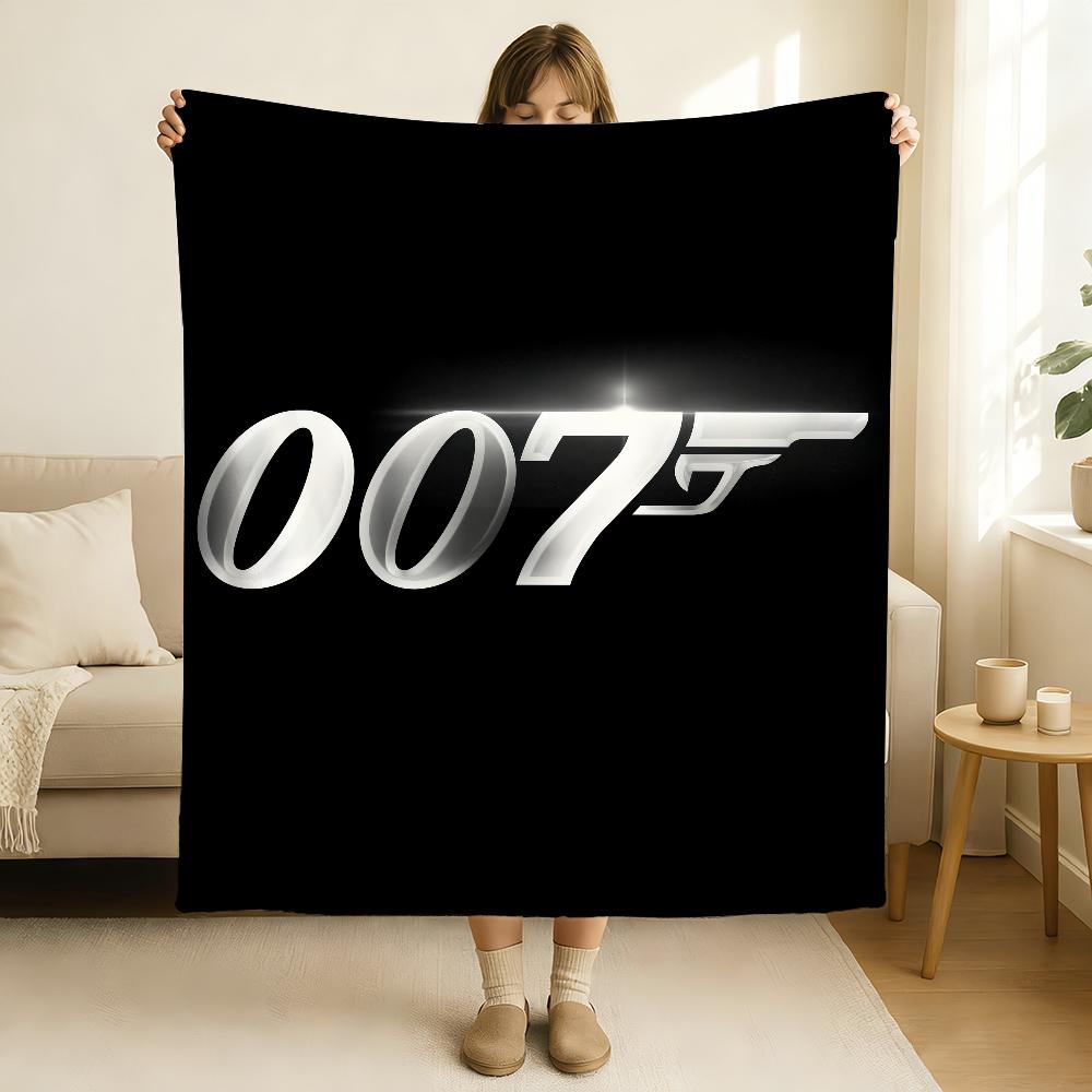 

British Legend J James B Bond 007 Blanket Soft and Skin Friendly For Couch Bed Napping Bedspread All Seasons Comforter 100x150cm