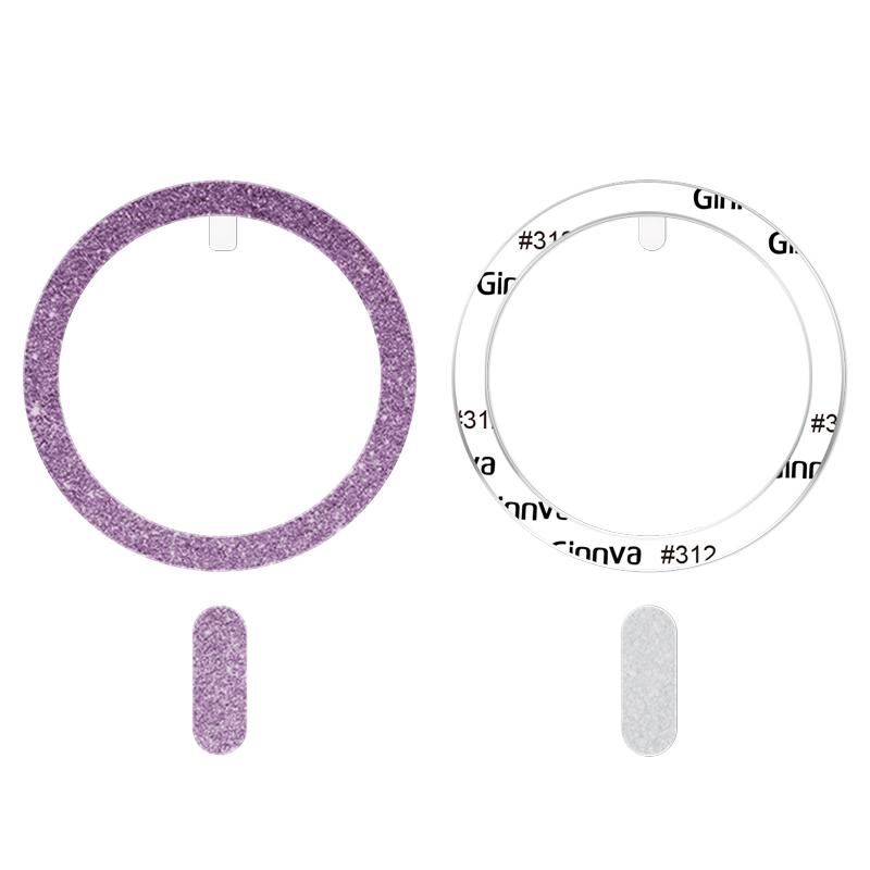 

New Ultra-thin Shiny Magnetic Metal Ring Plate for Magsafe Accessories Mobile Phone Magnet Sheet for Samsung iPhone 13 14