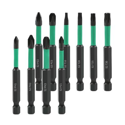 10Pieces Torx Bit Set 1/4Inch Torx Screwdriver Bit Set Impact Magnetic Adapter Hex Screwdriver Bit Set Repair Tool