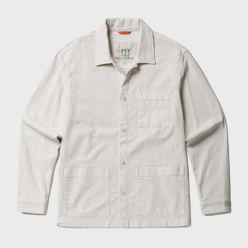 Henry Cottons Linen-Dyed Chore Jacket_Ahjam25611Ivx