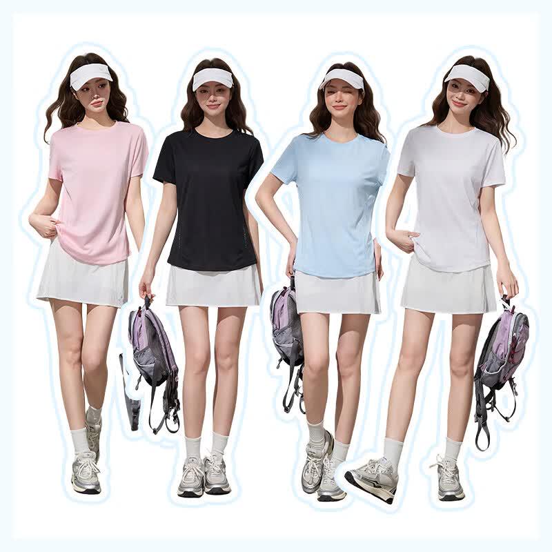 MJ STYLE Women's Quick-Dry T-shirt & Shorts Sportswear Set