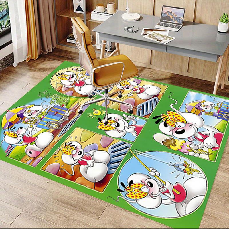 1pc Rabbit Adventure Carpet for Playroom Bedroom Living Room Sofa Home Decor,kids Game Area Rug Non-slip Floor Mat Y72346