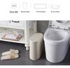 Creative Plastic Wet-Dry Separation Trash Can with Lid and Press-Type Garbage Bag Support.