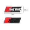 3D ABS S3 S4 S5 S6 S7 S8 Logo Auto Frontgrill Emblem S Abzeichen Dekorative Zubehörteile Für Audi Auto Styling Modifikation