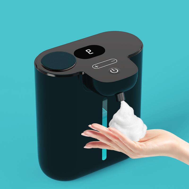 500ML HD Display 9 Levels Adjustable Automatic Smart Sense Soap Dispenser IPX5 Waterproof Rechargeable Hand Dish Washing Machine