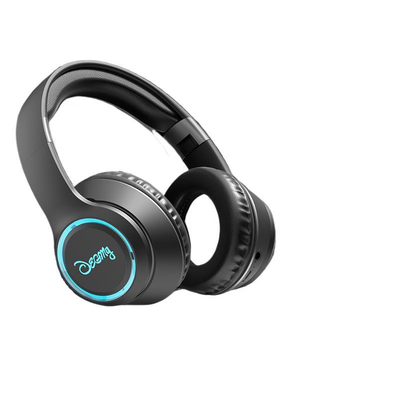 High-Value Wireless Bluetooth Over-Ear Headphones with Luminous Earcups for Gaming, Music, and Heavy Bass