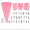 Stainless Steel Piping Nozzle Set, Cake Decorating Tools, Cream Gel Piping Tips, EVA Piping Bags, Heavy-duty