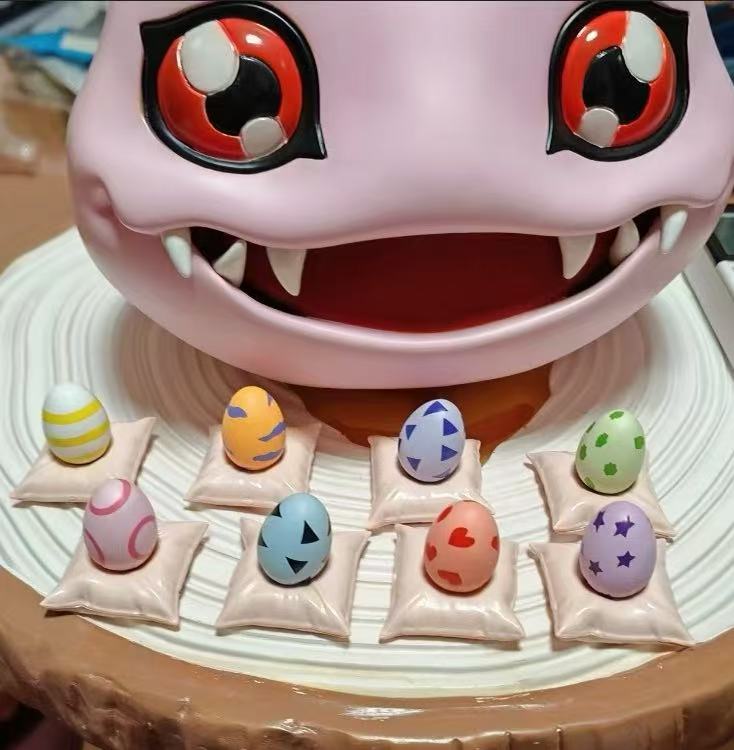 Digimon Adventure The Original Lead Group Digimon Egg Genuine Scale Model Digimon Adventure Action Figure Toy