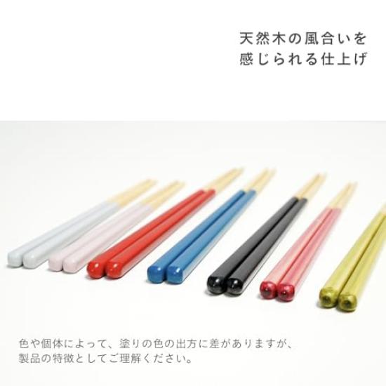 Fujiei Truly Chopsticks 23cm Simple Natural Black Dishwasher Easily Picks Up Handcrafted by Chopstick Studless Chopstick Made in Japan (FUJIEI)