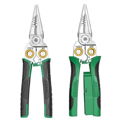 Precisions Wire Strippers, Stainless Steel Electric Cable Cutter and Scissors Cable Cutter With Voltage Testing Function