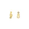 925 Sterling Silver Asymmetrical Note Violin Stud Earrings For Woman Christmas Gifts Piercing Jewelry Aretes De Mujer Party Gift