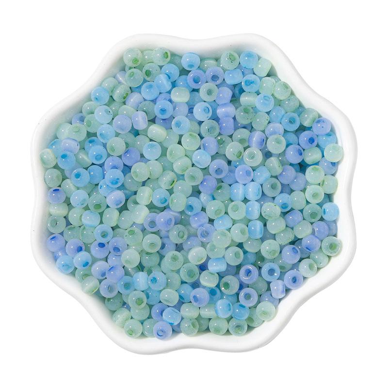 4mm kocie oko jadeitowe szkło lodowe koraliki ryżowe koraliki luźne diy ręcznie robione bransoletka naszyjnik akcesoria
