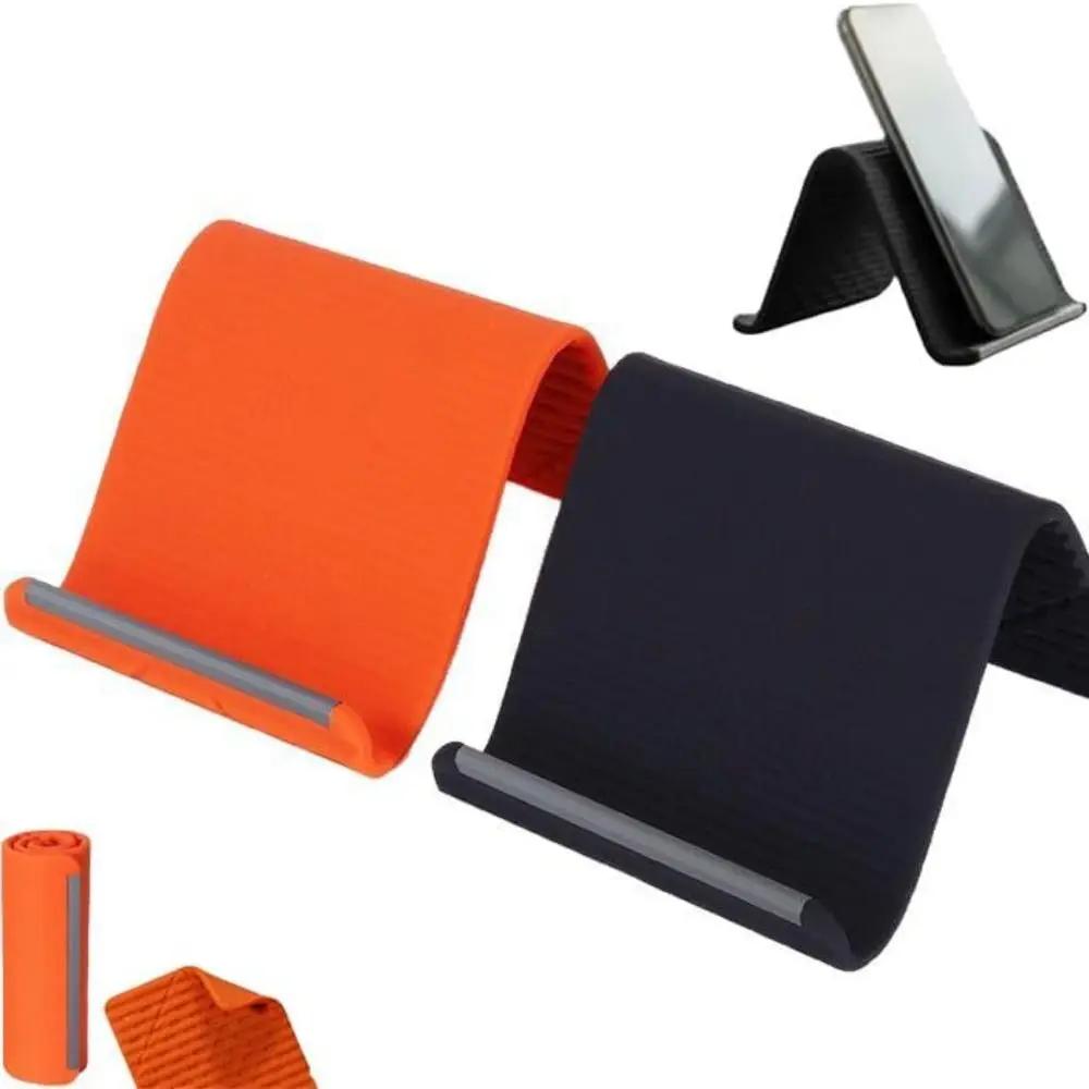 Gifts Flexible Foldable Silicone Phone Holder Adjustable Non-Slip Aluminum Phone Stand Portable Desk Stand for Phone Tablet