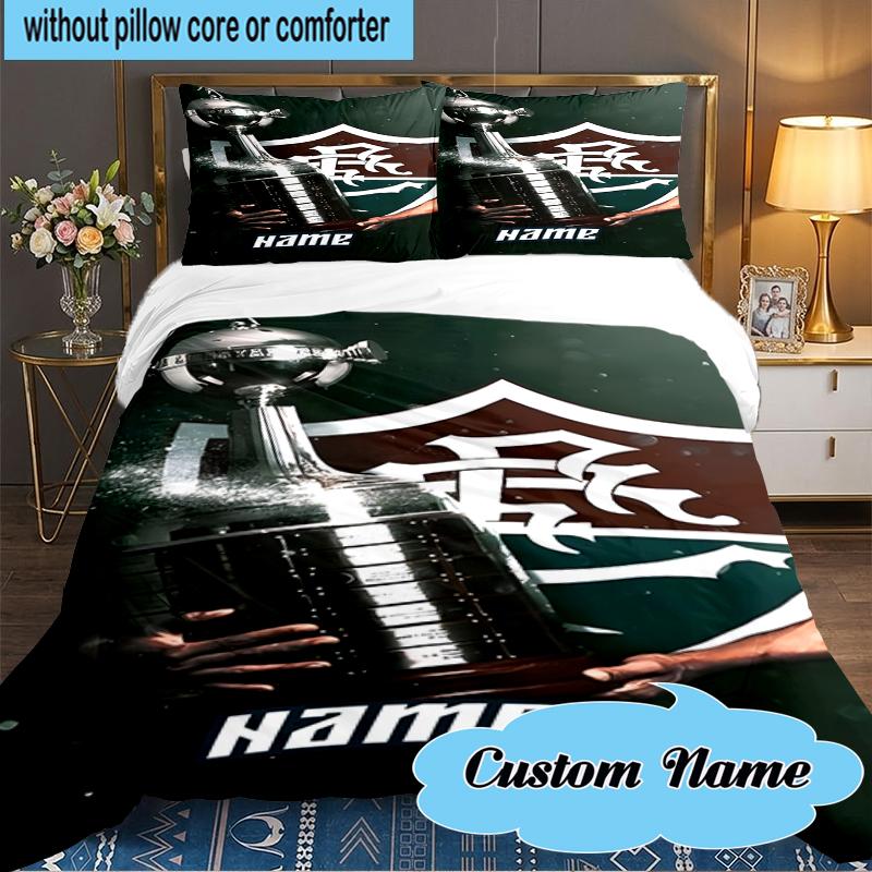 Custom Name Love Equality Fluminense Bedding Set 3pcs, Bedding Set Including 1pc Duvet Cover And 2pcs Pillowcases for Bedroom, Dormitory Gift